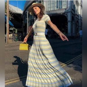 RAG & BONE
Eloise Pleated A-Line Maxi Sweater Dress